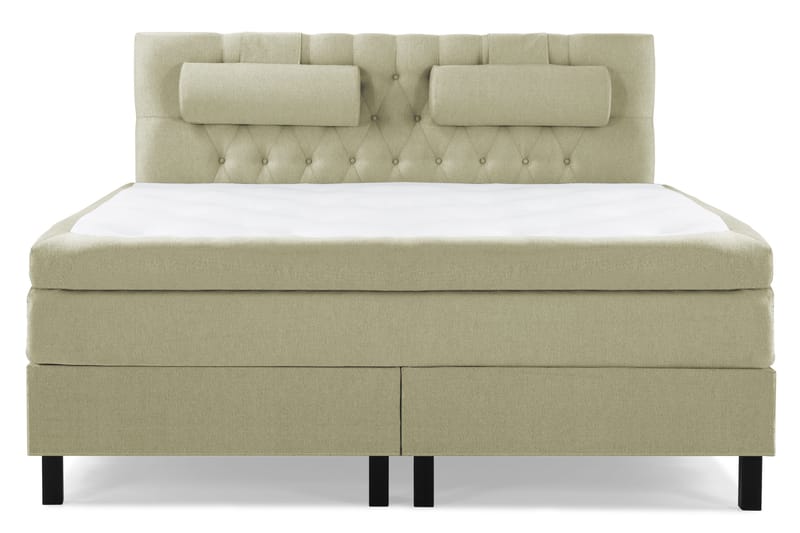 Lucky Komplett Sängpaket 160x200 Memory Diamant Sänggavel, Nackkudde Stor Grön