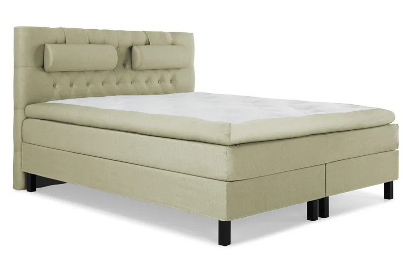 Lucky Komplett Sängpaket 160x200 Memory Diamant Sänggavel - Nackkudde Stor Grön - Möbler - Sovrum - Sängar - Kontinentalsängar