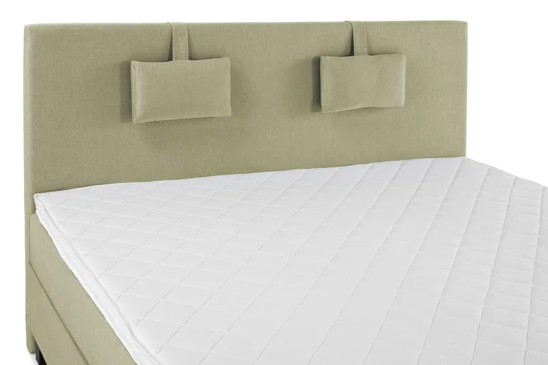 Lucky Komplett Sängpaket 160x200 Skum Slät Sänggavel - Nackkudde Liten Grön - Möbler - Sovrum - Sängar - Kontinentalsängar
