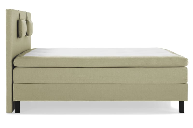 Lucky Komplett Sängpaket 160x200 Polyeter Slät Sänggavel - Nackkudde Liten Grön - Möbler - Sovrum - Sängar - Kontinentalsängar
