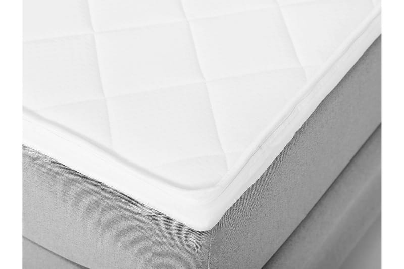 Lucky Komplett Sängpaket 180x200 Skum Slät Sänggavel - Nackkudde Stor Mellangrå - Möbler - Sovrum - Sängar - Kontinentalsängar