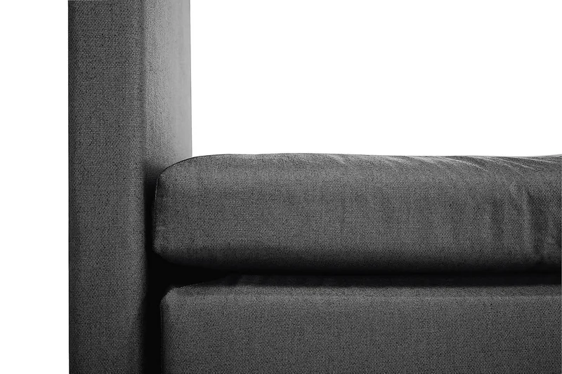 Lucky Kontinentalsäng 150 Polyester Svart/Grå - Möbler - Sovrum - Sängar - Kontinentalsängar