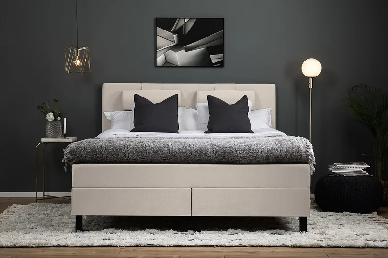 Lucky Kontinentalsäng 150x200 cm - Beige - Möbler - Sovrum - Sängar - Kontinentalsängar