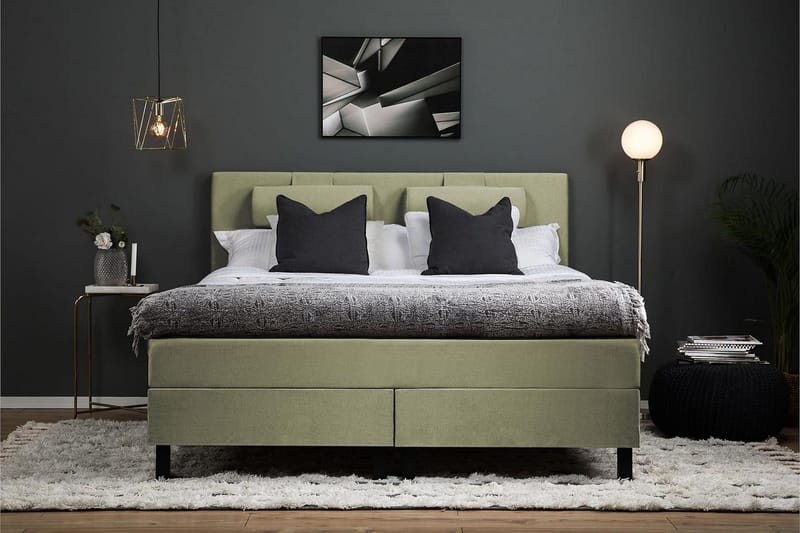 Lucky Kontinentalsäng 150x200 cm - Grön - Möbler - Sovrum - Sängar - Kontinentalsängar