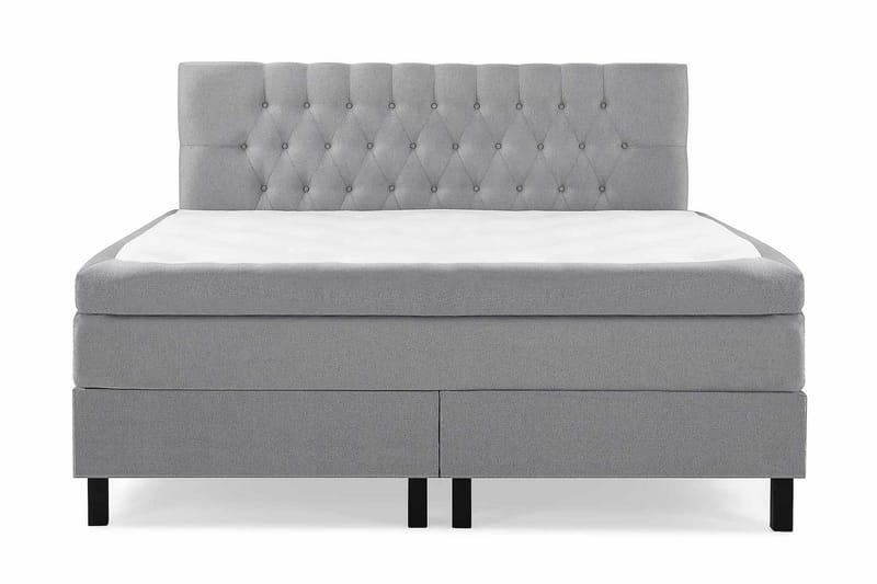 Lucky Kontinentalsäng 180 Polyeter Mellangrå - Möbler - Sovrum - Sängar - Kontinentalsängar