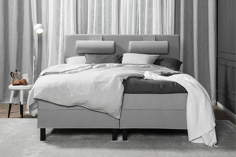 Lucky Kontinentalsäng 180x200 cm - Mellangrå - Möbler - Sovrum - Sängar - Kontinentalsängar