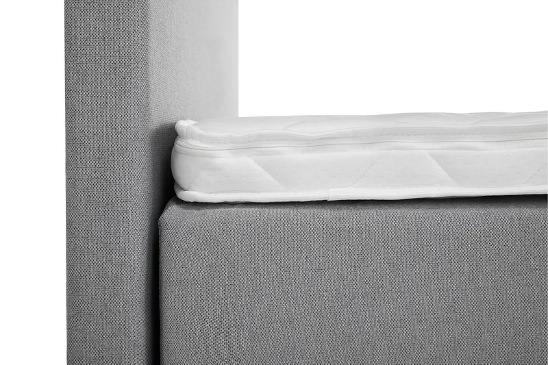 Lucky Sängpaket 150x200 SkumSlät Sänggavel - Grå - Möbler - Sovrum - Sängar - Kontinentalsängar