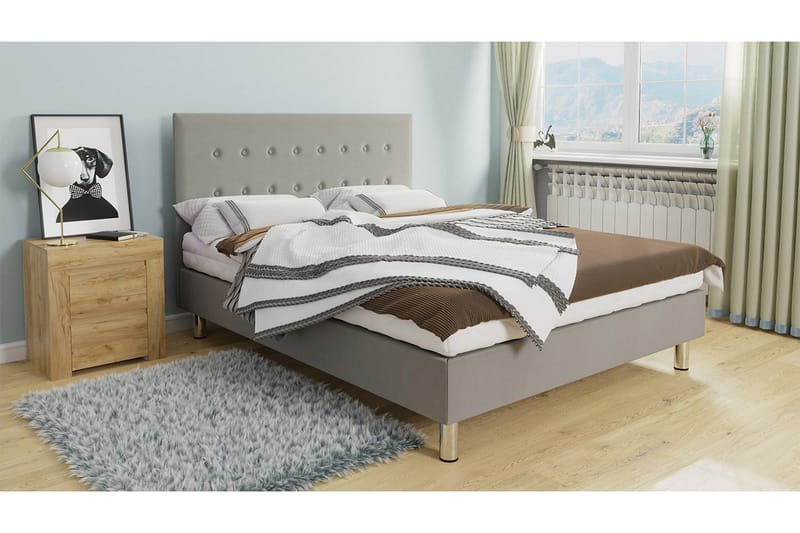 Lux Kontinentalsäng 160x204 cm - Beige - Möbler - Sovrum - Sängar - Kontinentalsängar