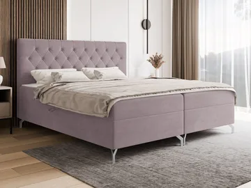 Mavik Sängpaket Kontinentalsäng med förvaring 160x200 cm - rosa - Möbler - Sovrum - Sängar - Kontinentalsängar