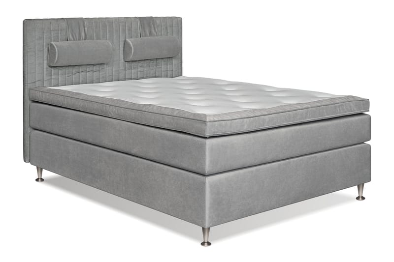 Mega Komplett Sängpaket 160x200 - Ljusgrå - Möbler - Sovrum - Sängar - Kontinentalsängar