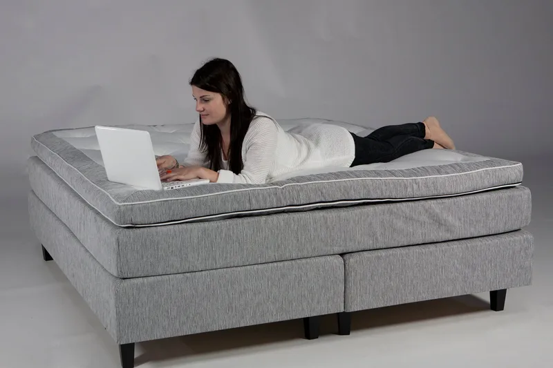 Mei Kontinentalsäng 180x200 cm - Ljusgrå - Möbler - Sovrum - Sängar - Kontinentalsängar