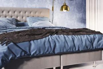 Meja Sängpaket 120x200 - Ljusgrå - Möbler - Sovrum - Sängar - Kontinentalsängar
