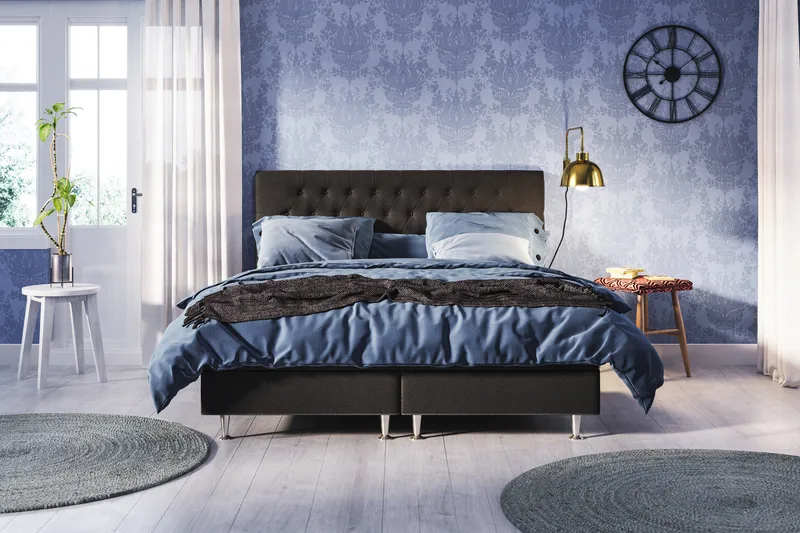 Meja Sängpaket 160x200 Svart - Möbler - Sovrum - Sängar - Kontinentalsängar