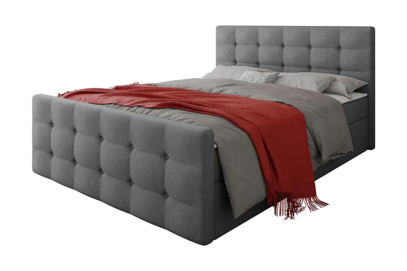 Milano Kontinentalsäng 140x200 cm med Sänggavel - Rosa - Möbler - Sovrum - Sängar - Kontinentalsängar