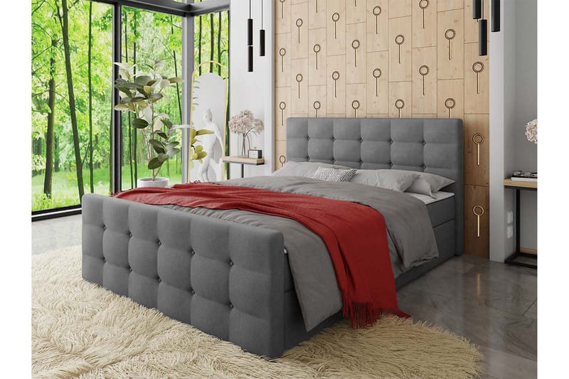 Milano Kontinentalsäng 160x200 cm med Sänggavel  Rosa  R - Rosa - Möbler - Sovrum - Sängar - Kontinentalsängar