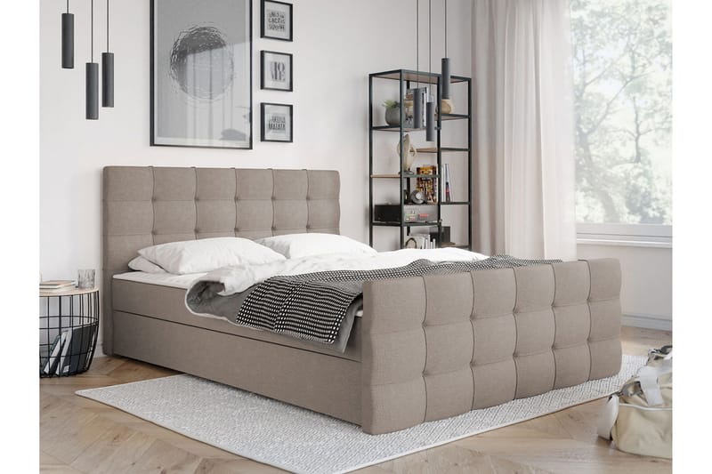 Milano Kontinentalsäng 180x210 cm  Beige - Beige - Möbler - Sovrum - Sängar - Kontinentalsängar