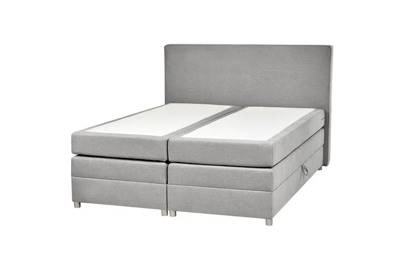 Kontinentalsäng Minister Grå-Silver, 160x200 cm - Grå-Silver, 160x200 cm - Möbler - Sovrum - Sängar - Kontinentalsängar