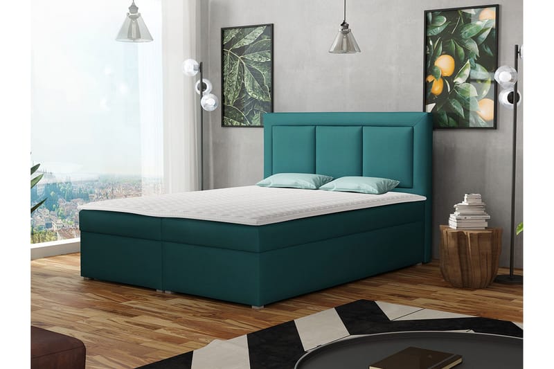 Moden Kontinentalsäng 140x215cm LED-belysning - Beige - Möbler - Sovrum - Sängar - Kontinentalsängar