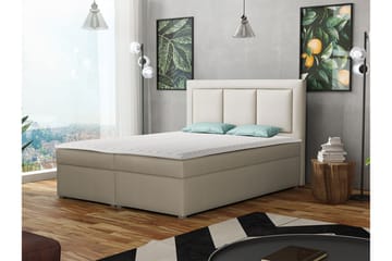 Moden Kontinentalsäng 140x215cm LED-belysning - Beige - Möbler - Sovrum - Sängar - Kontinentalsängar