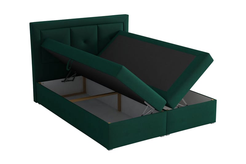 Moden Kontinentalsäng 140x215cm LED-belysning - Grön - Möbler - Sovrum - Sängar - Kontinentalsängar