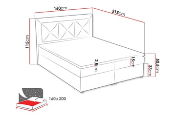 Moden Kontinentalsäng 160x215cm - Grön - Möbler - Sovrum - Sängar - Kontinentalsängar