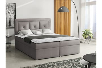Moden Kontinentalsäng 160x215cm LED-belysning - Grå - Möbler - Sovrum - Sängar - Kontinentalsängar