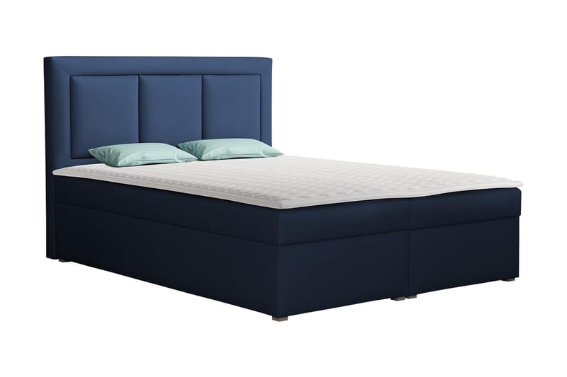 Moden Kontinentalsäng 180x215cm LED-belysning, Blå