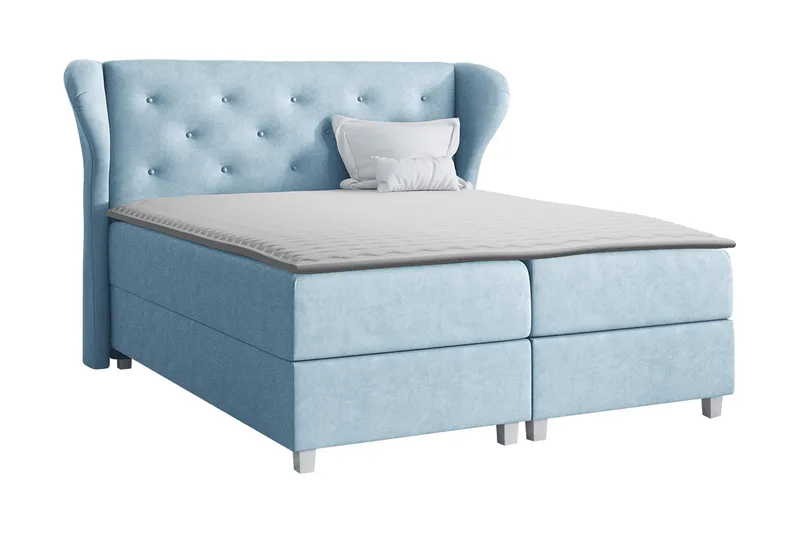 Naurstad Kontinentalsäng 160x200, Blå