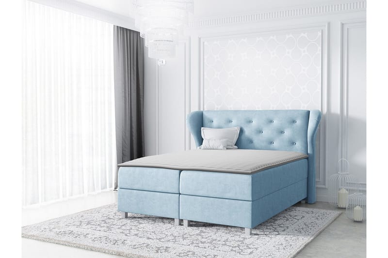 Naurstad Kontinentalsäng 160x200 - Blå - Möbler - Sovrum - Sängar - Kontinentalsängar