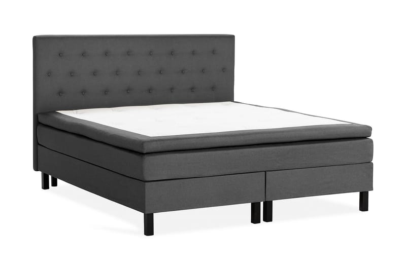 NAZAMA Sängpaket 150x200 Latexmadrass Mörkgrå - Möbler - Sovrum - Sängar - Komplett Sängpaket