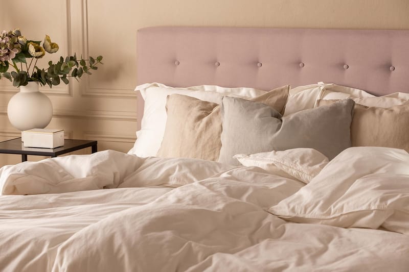 NAZAMA Sängpaket 150x200 Latexmadrass Rosa - Möbler - Sovrum - Sängar - Komplett Sängpaket