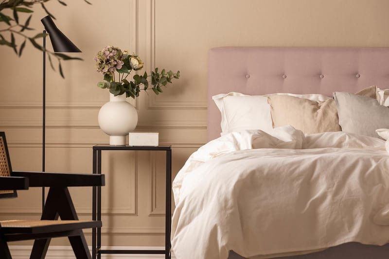 NAZAMA Sängpaket 150x200 Latexmadrass Rosa - Möbler - Sovrum - Sängar - Komplett Sängpaket