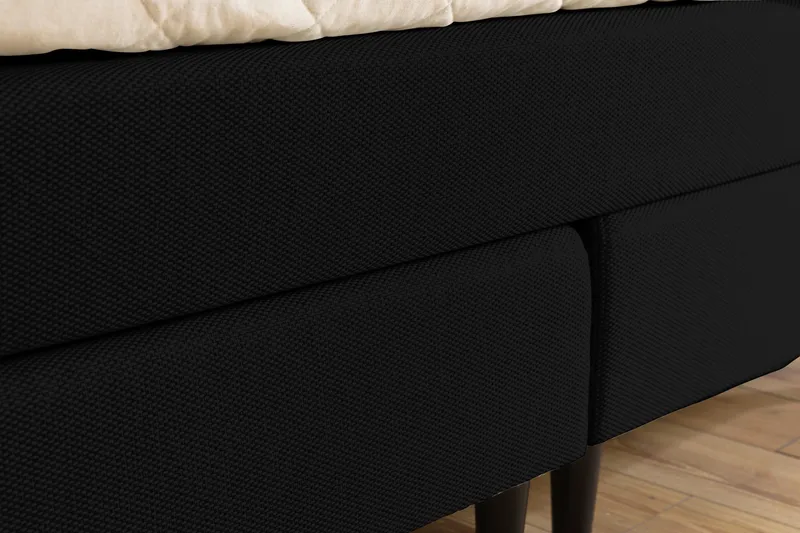 Nice Deluxe Komplett Sängpaket 160x200 - Svart - Möbler - Sovrum - Sängar - Kontinentalsängar