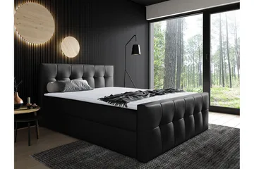 Norrbacksjö Kontinentalsäng 140x200 cm - Svart - Möbler - Sovrum - Sängar - Kontinentalsängar
