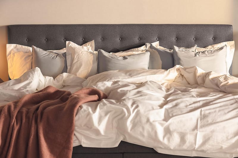 NOVELLA Familjesäng 240x210 cm Mörkgrå (+Fler val) - Möbler - Sovrum - Sängar - Komplett Sängpaket