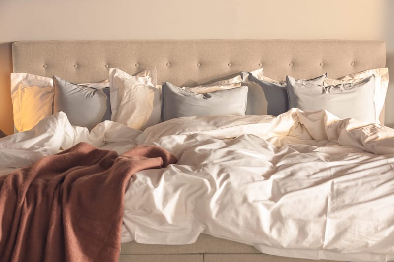 NOVELLA Familjesäng Sängpaket 240x200 cm Beige (+Fler val) - Möbler - Sovrum - Sängar - Komplett Sängpaket