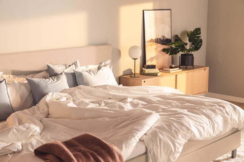 NOVELLA Familjesäng Sängpaket 280x200 cm Beige (+Fler val) - Möbler - Sovrum - Sängar - Komplett Sängpaket