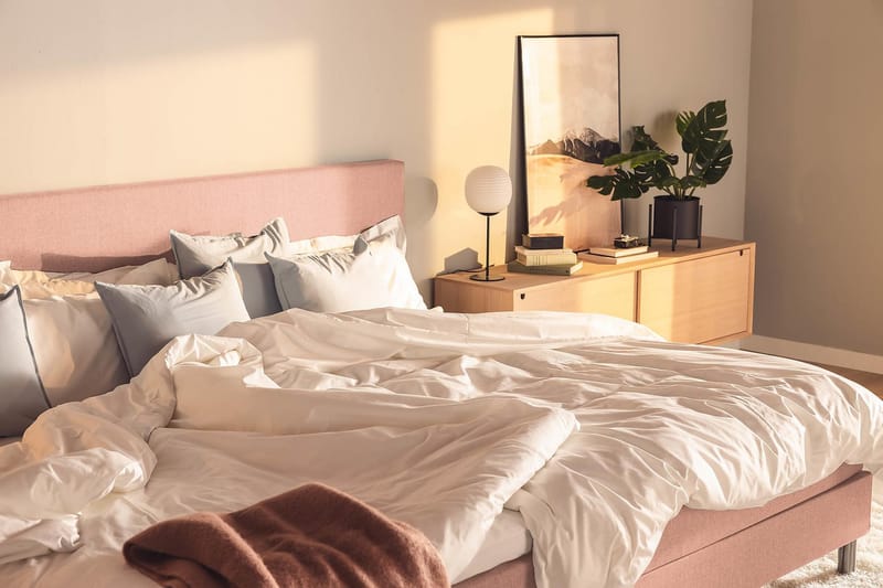 NOVELLA Familjesäng Sängpaket 280x200 cm Rosa (+Fler val) - Möbler - Sovrum - Sängar - Kontinentalsängar