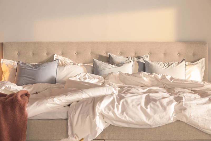 NOVELLA Familjesäng Sängpaket 280x210 cm Beige (+Fler val) - Möbler - Sovrum - Sängar - Komplett Sängpaket
