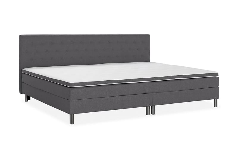 NOVELLA Familjesäng Sängpaket 280x210 cm Mörkgrå (+Fler val) - Möbler - Sovrum - Sängar - Komplett Sängpaket