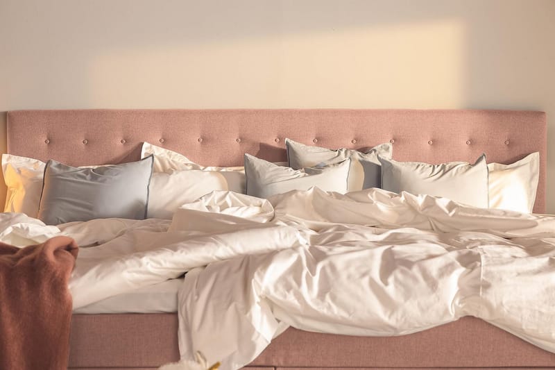 NOVELLA Familjesäng Sängpaket 280x210 cm Rosa (+Fler val) - Möbler - Sovrum - Sängar - Komplett Sängpaket