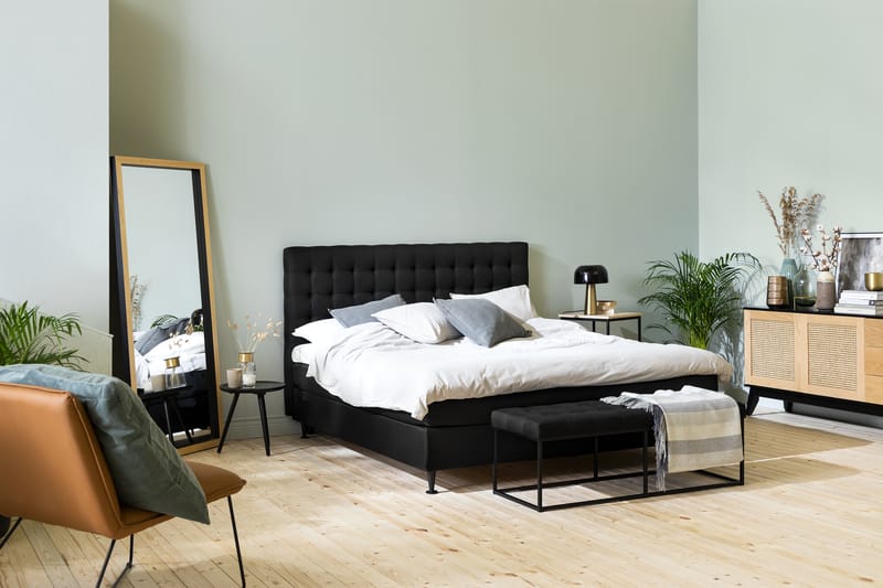 NOVELLA Kontinentalsäng 180x200 cm Svart - Möbler - Sovrum - Sängar - Kontinentalsängar