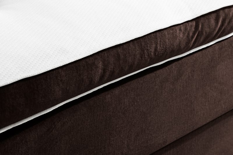 NOVELLA Sängpaket 160x200 cm Djuphäftad Gavel Brun/Sammet - Möbler - Sovrum - Sängar - Komplett Sängpaket
