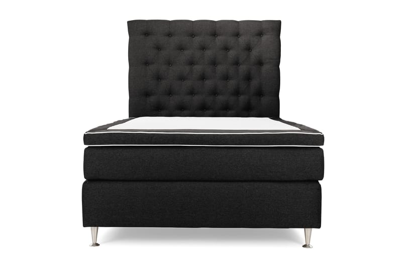 OAKHAM Komplett Sängpaket Kontinentalsäng 140x200 Mörkgrå - Royal King Size Sänggavel 140x200 - Möbler - Sovrum - Sängar - Komplett Sängpaket