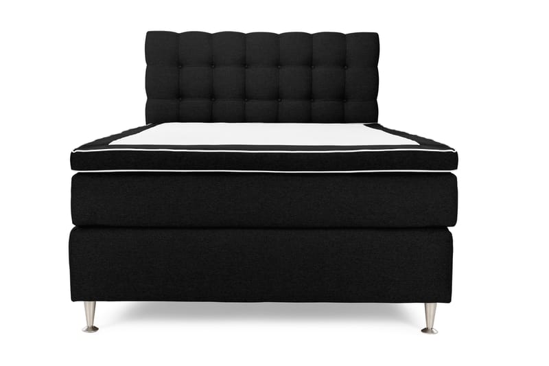 OAKHAM Komplett Sängpaket Kontinentalsäng 140x200 Svart - Royal Box Sänggavel 140 cm - Möbler - Sovrum - Sängar - Komplett Sängpaket