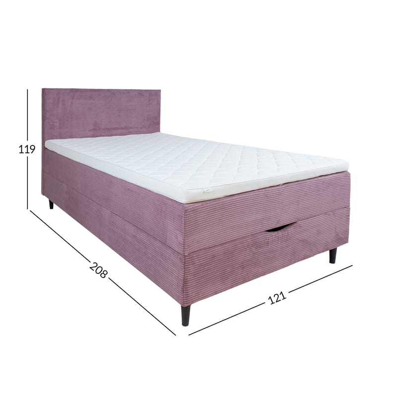 Kontinentalsäng Odviks 120x200 cm - Rosa - Möbler - Sovrum - Sängar - Kontinentalsängar