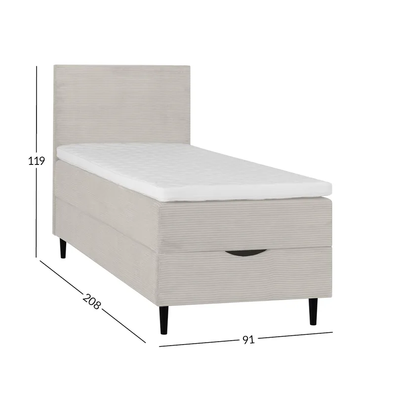 Kontinentalsäng Odviks Manchester 90x200 cm - beige - Möbler - Sovrum - Sängar - Kontinentalsängar