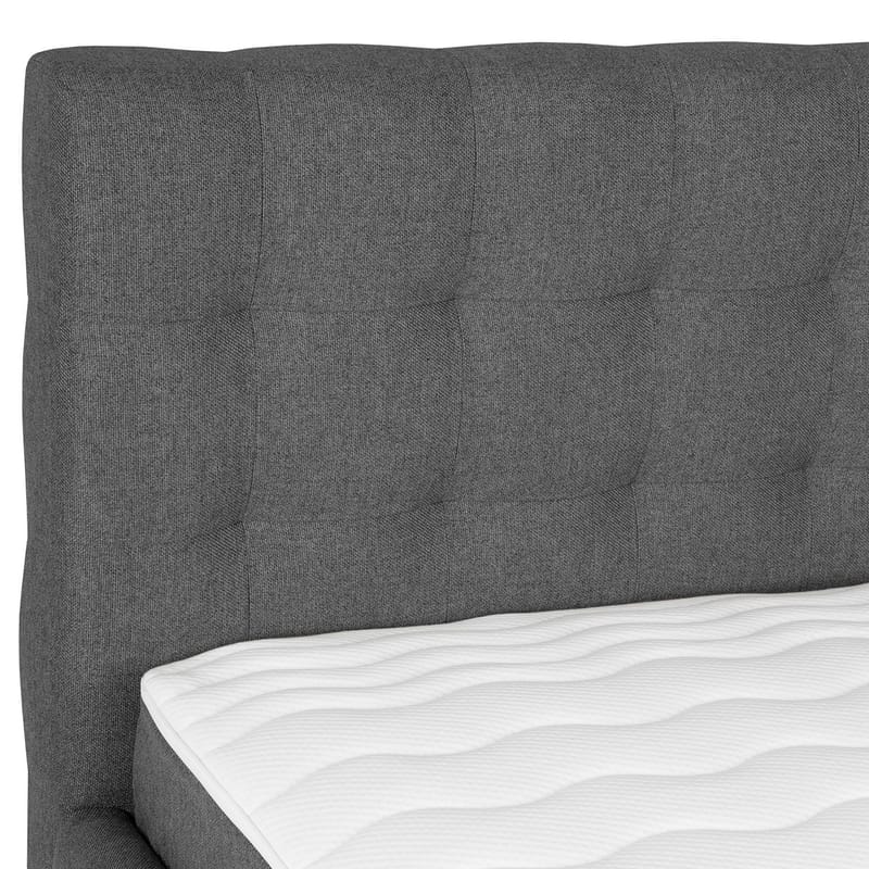 Kontinentalsäng Olsvik 160x200 cm med madrass - Grå - Möbler - Sovrum - Sängar - Kontinentalsängar