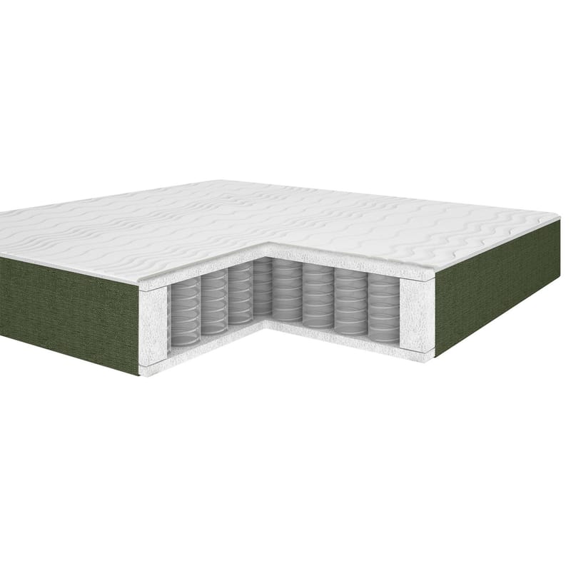 Kontinentalsäng Olsvik 160x200 cm med madrass - grön - Möbler - Sovrum - Sängar - Kontinentalsängar