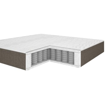 Kontinentalsäng Olsvik 160x200 cm med madrass - Mörkbeige - Möbler - Sovrum - Sängar - Kontinentalsängar